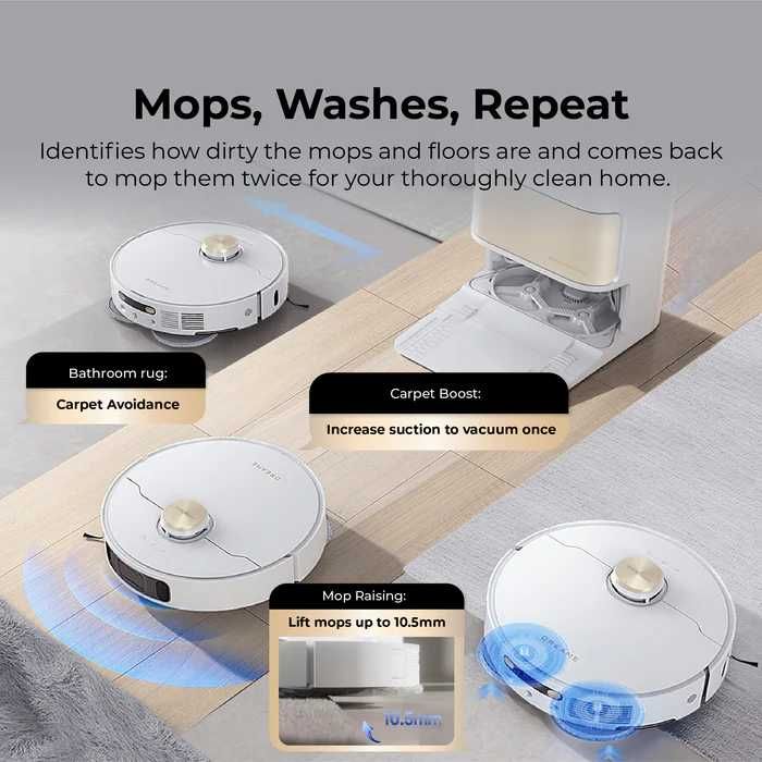 Прахосмукачка робот Dreame L10s Pro Ultra Heat с Топла вода, MopExtend