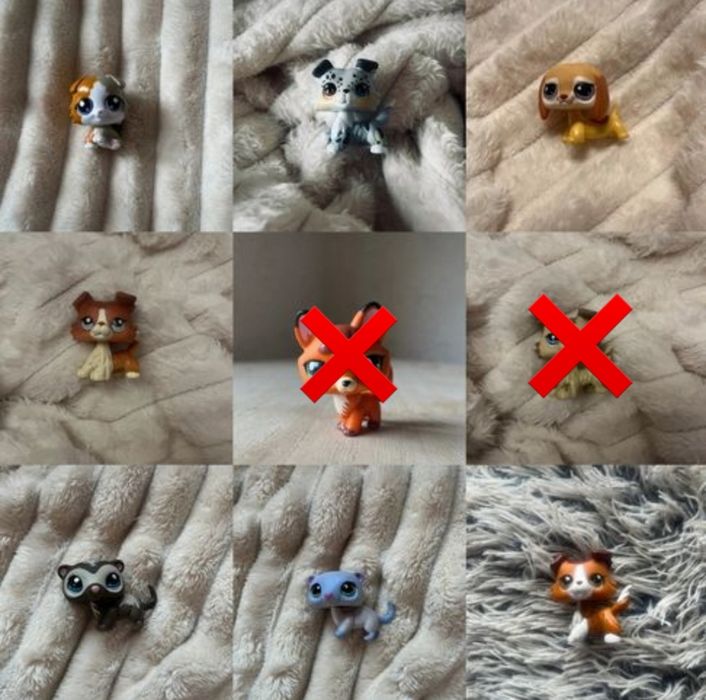 Collie Kitten Dihor Figurine Littlest Pet Shop Lps Generația 7 Wave 4