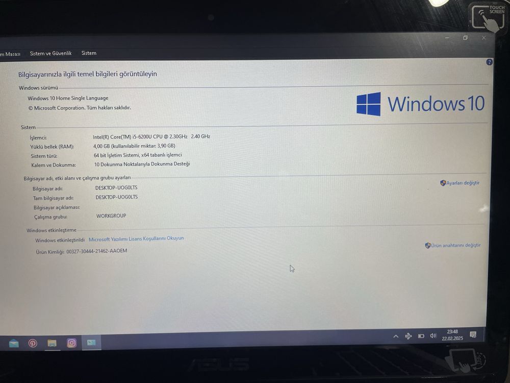 Asus TP501U Notebook PC