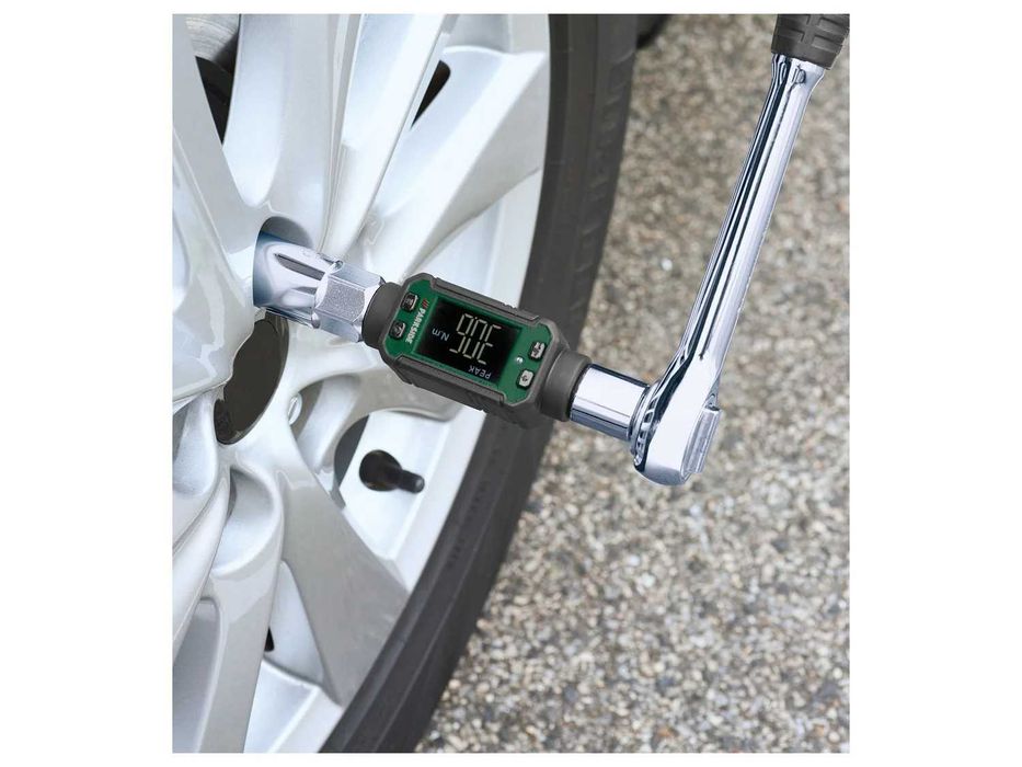 Adaptor dinamometric digital Parkside 40-200 Nm masurare auto roti