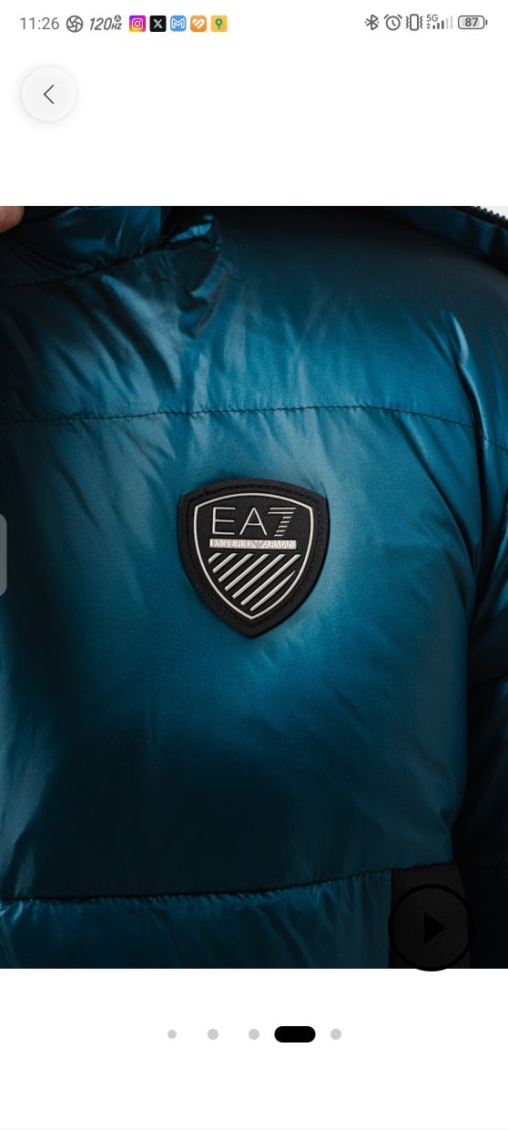 Зимно яке с гъши пух EA7