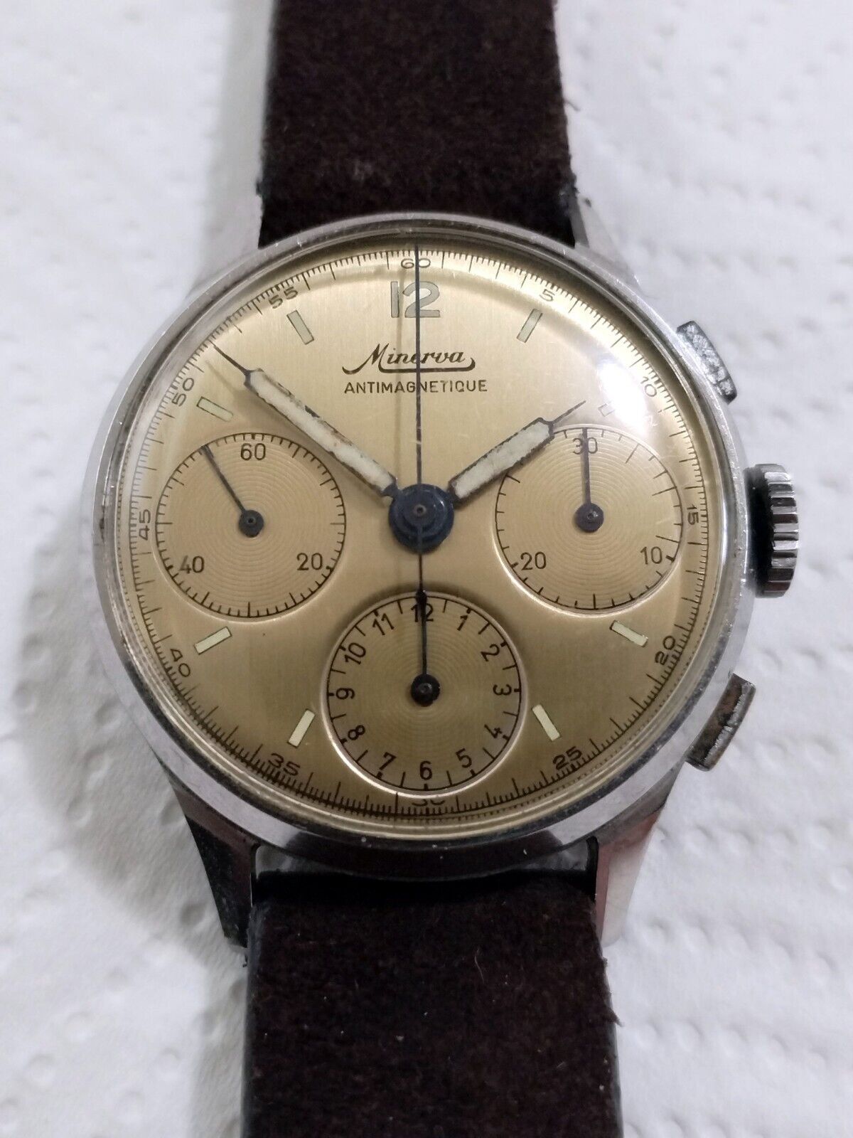 Ceas cronograf Minerva - Valjoux 71 - anii 50