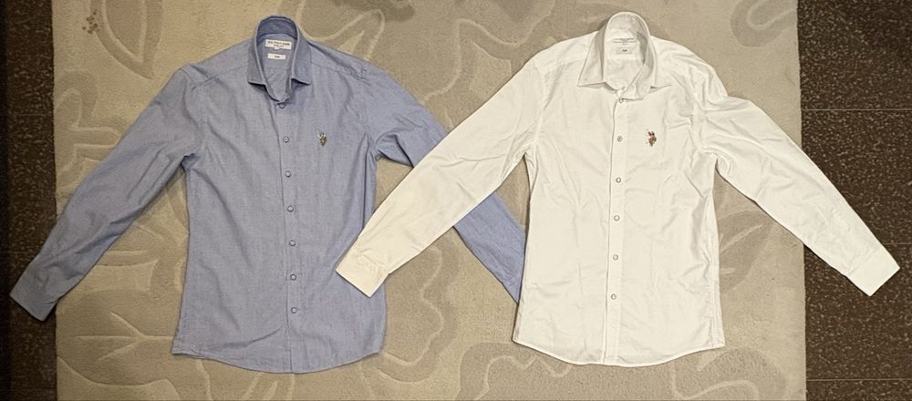 Ризи U.S POLO, синя и бяла