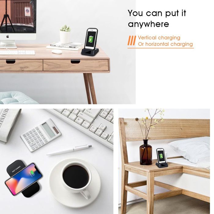 Încărcător wireless fast charger cu camera spion ascunsa,Wifi,,Full HD