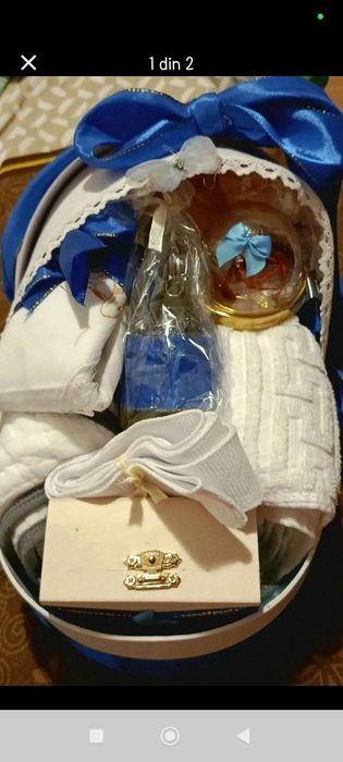 Trusou tip landou , botez albastru royal