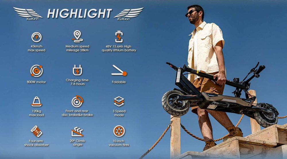 Trotineta  Electrica Kukirin T3 noua ,sigilata,garantie