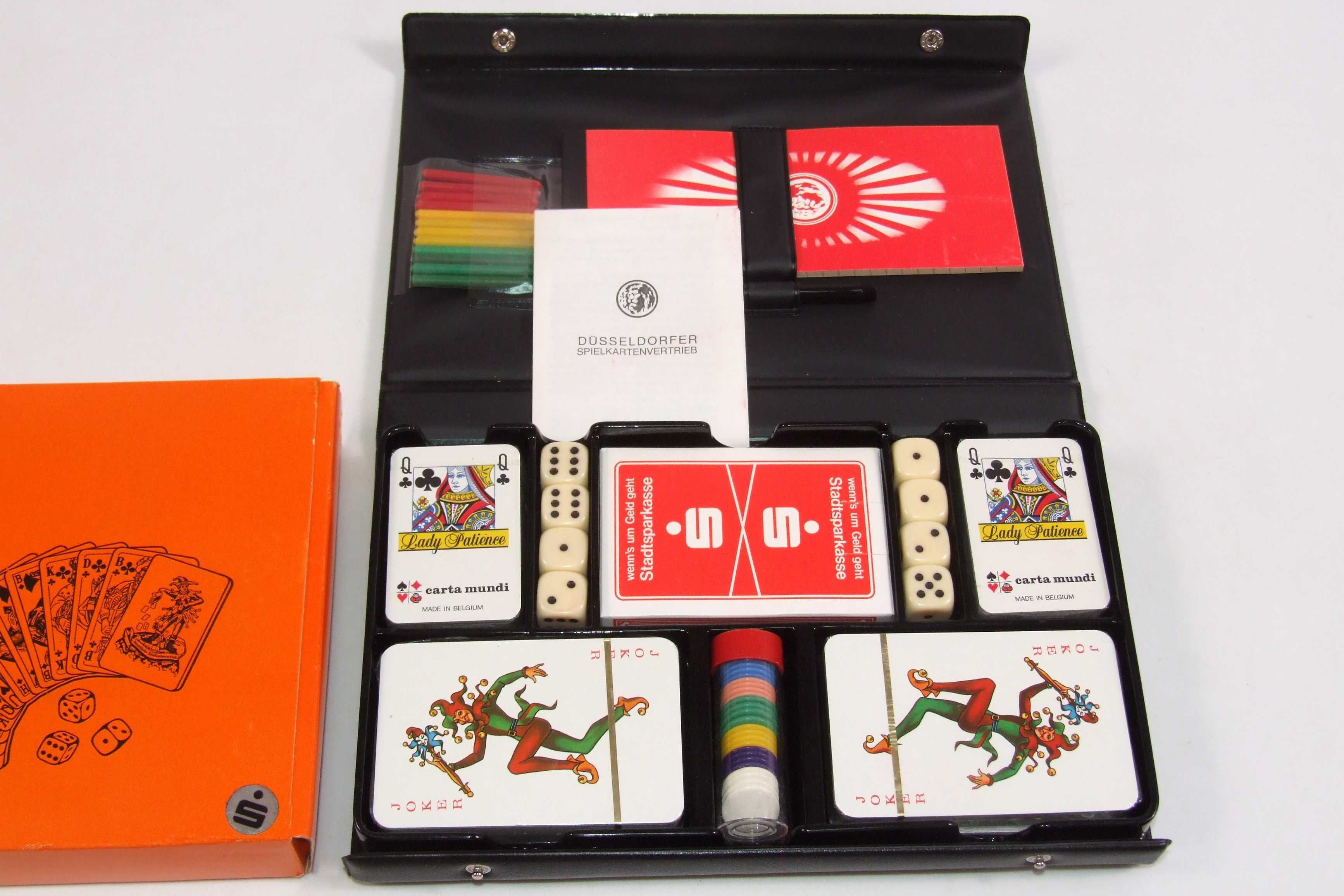 Mapa: 5 pachete carti de joc sigilate + accesorii, Made in Belgium NOI
