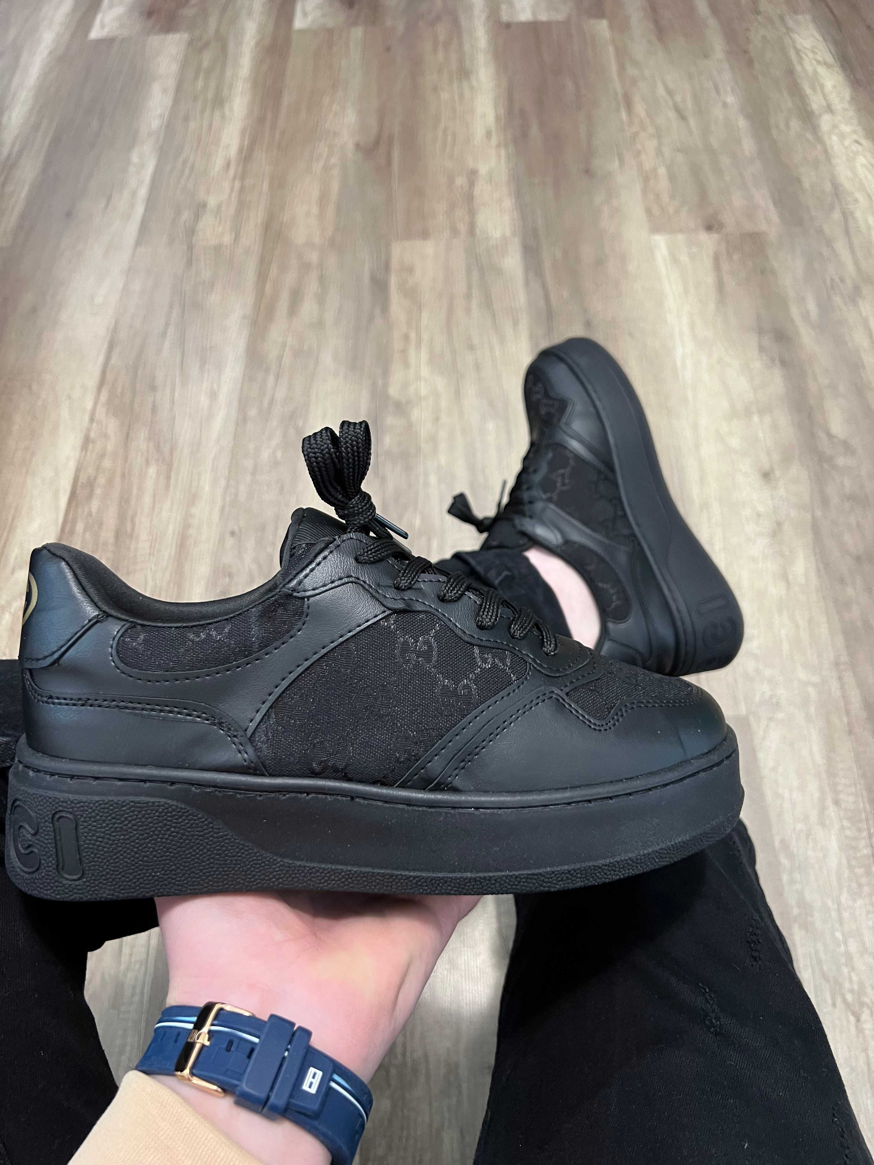 Adidasi Barbati Gucci Full Negru!