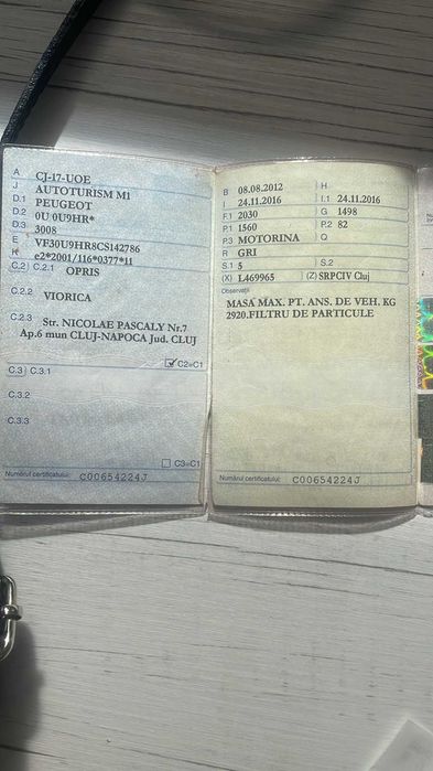 Peugeot 3008, cutie automata, an 2012