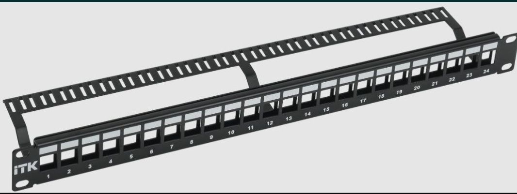 Продам наборную панель 24 порт ITK 19"