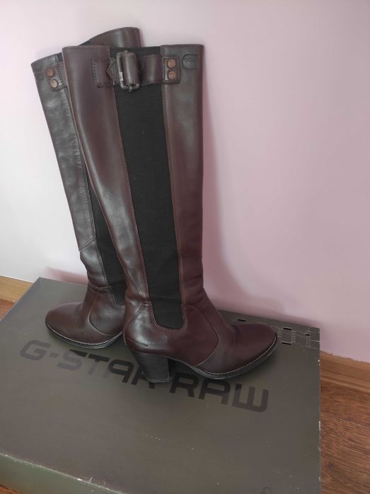 Оригинални ботуши, естествена кожа G-STAR