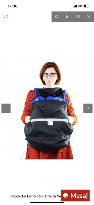 Sistem purtare ergonomic bebe (SSC Easy) + protectie iarna
