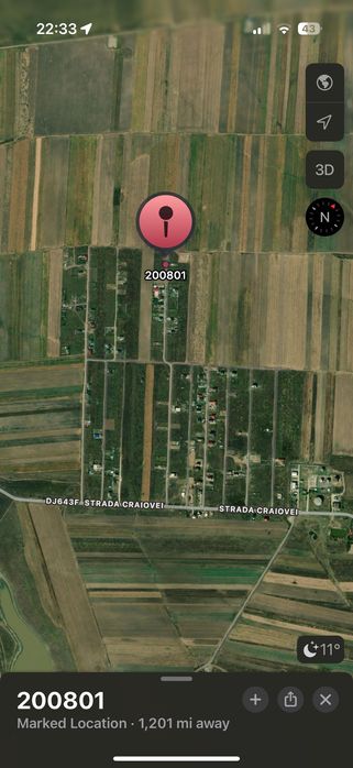 Vand teren in Ghercesti 1 parcela de  517mp