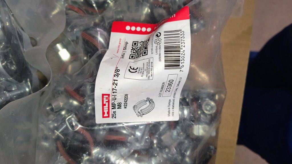 Hilti скоби за тръби