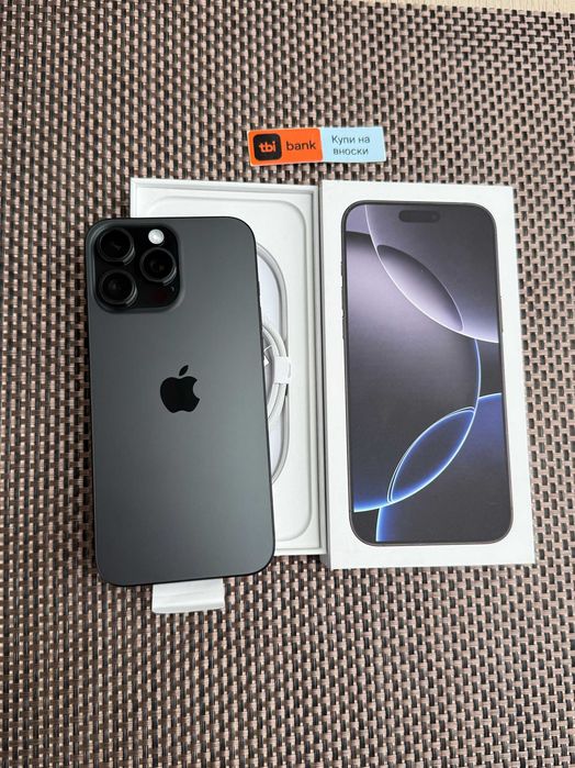 НОВ! iPhone 16 Pro MAX Лизинг от 76л/м Black Titanium  ГАРАНЦИЯ 256GB