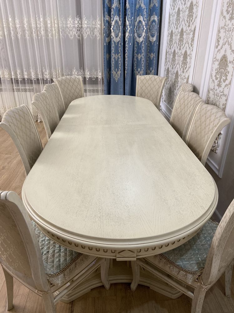 Стол со стульями 10 штук &