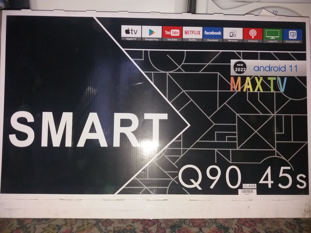 Телевизор Samsung Smart q90 45s 2022г Android 11 Max-TV