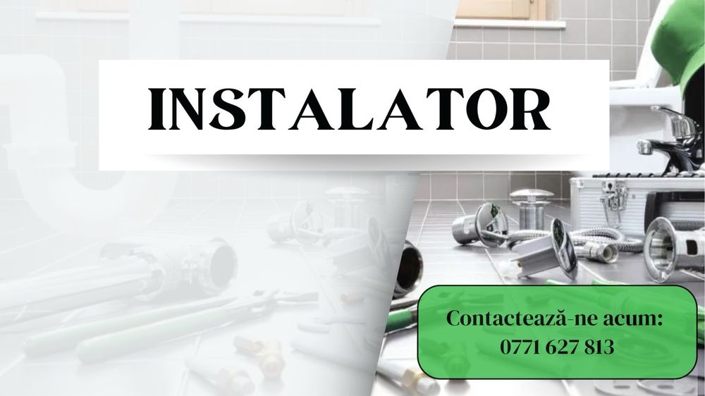 Instalator sanitare, electrice, termice non stop(interventii)