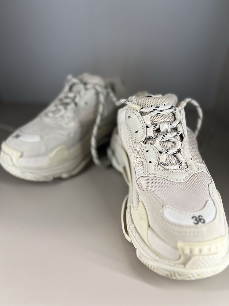 Balenciaga Grey Triple S Sneakers