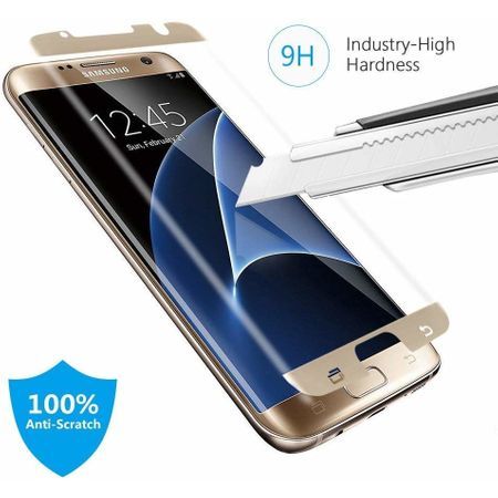Folie de sticla, case friendly, pentru Samsung Galaxy S7 Edge, GloMax