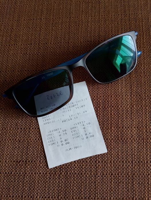 Ochelari soare si vedere (miopie OD & OS -4.50) antireflex
