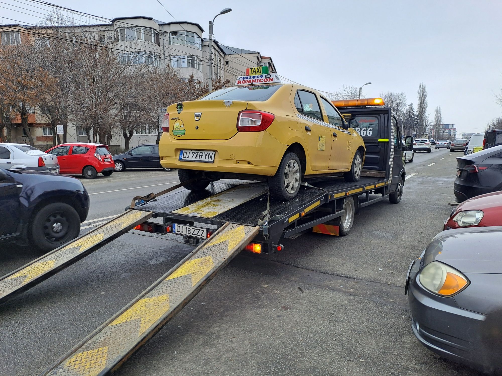 Tractari auto în Craiova și în țară. Transport la RAR-ITP-REMAT.