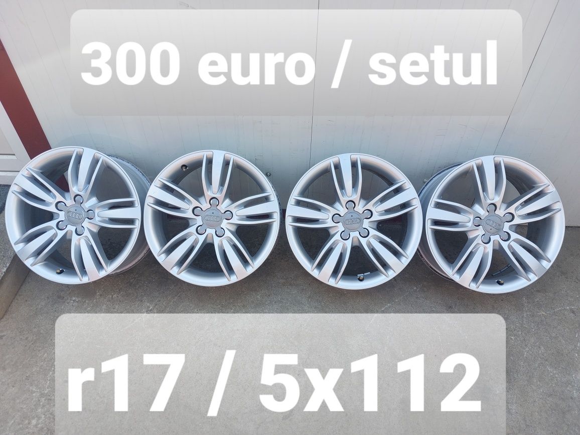 Jante aluminiu ORIGINALE r17 / Audi Vw Skoda Seat / 5x112 / ET 33