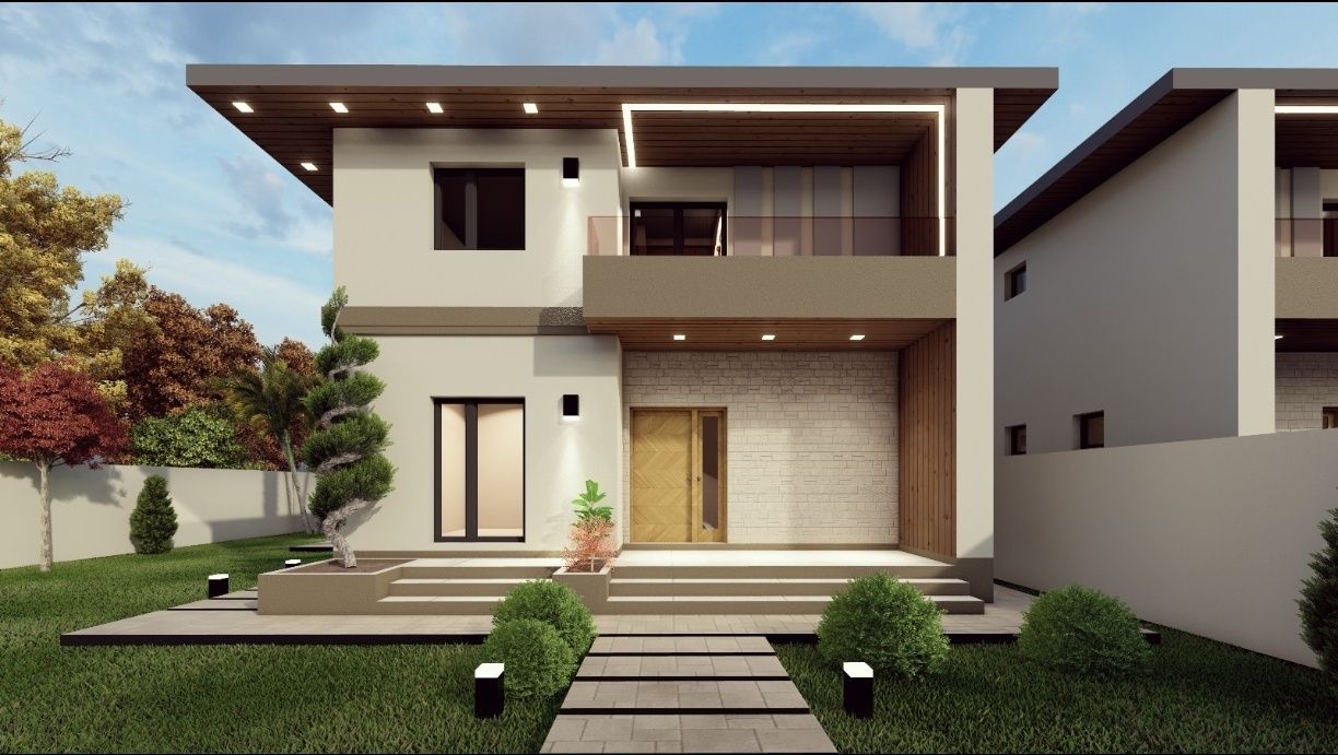 Vila Dobroiesti 5 camere, 3 bai, strada asfaltata, complex rezidential
