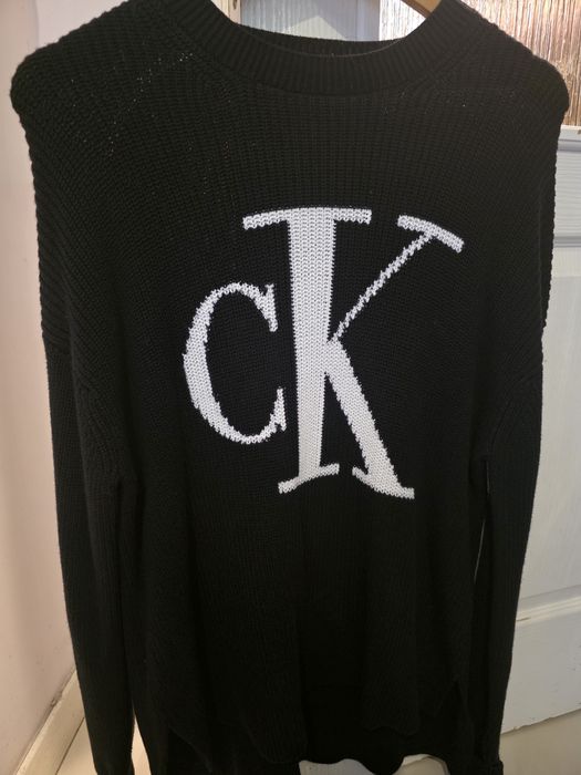 Оригинален пуловер Calvin Klein жесток С размер