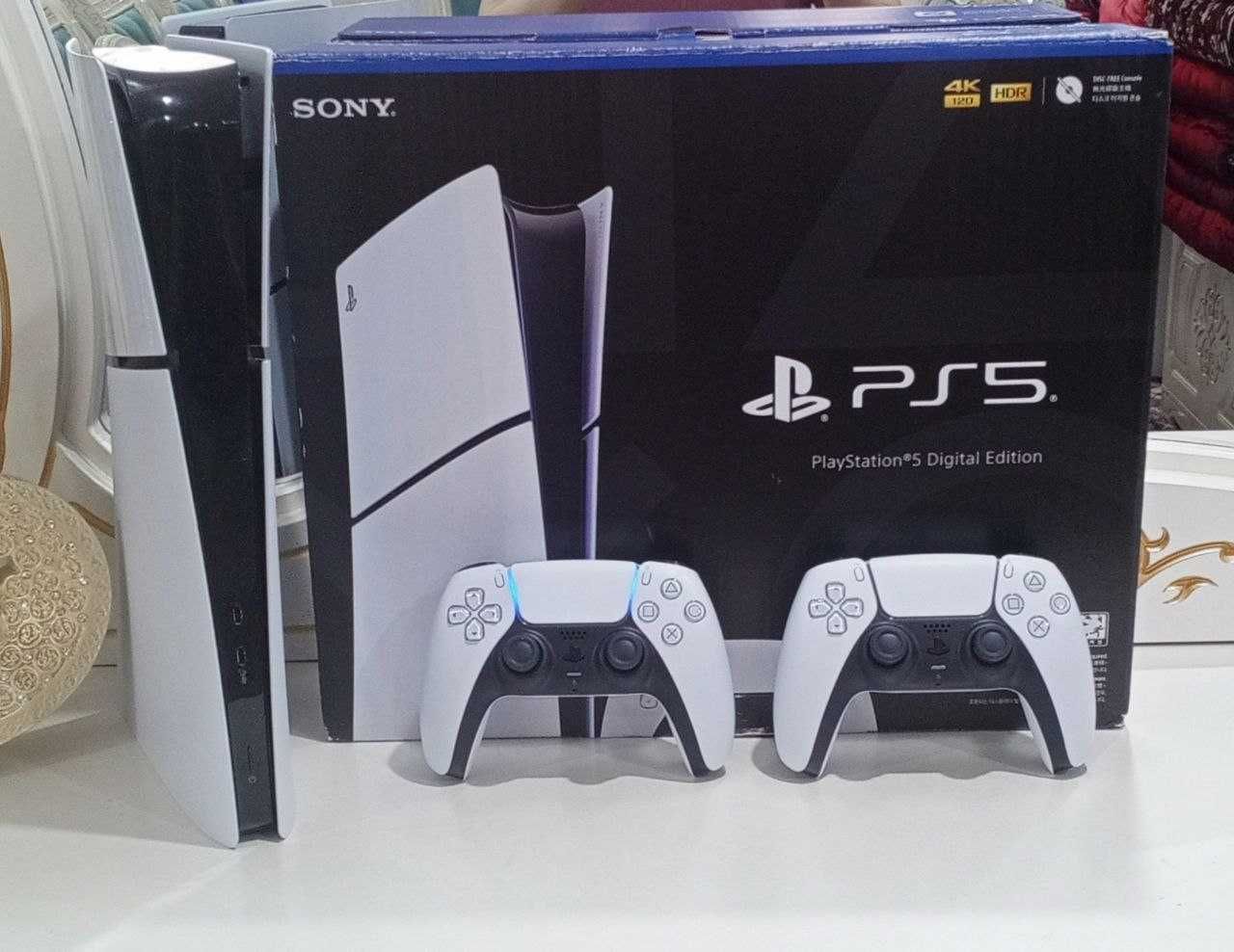 Playstation 5 Slim в идеальный состояние 2 джойстик