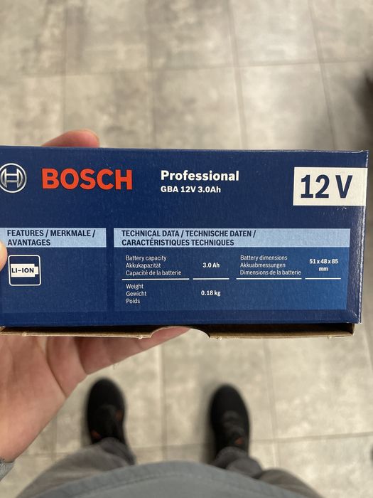 Vand baterie Bosch professional 12V 3.0ah