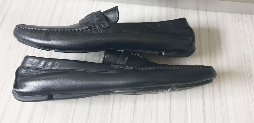 Versace Collection Leather / 43 - 27.5см ОРИГИНАЛ! Мокасини Ест. Кожа