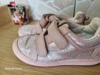 Pantofi DDSteps, mar 32, roz, din piele, talpa flexibila
