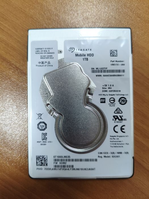 Продам HDD 1tb от ноутбука