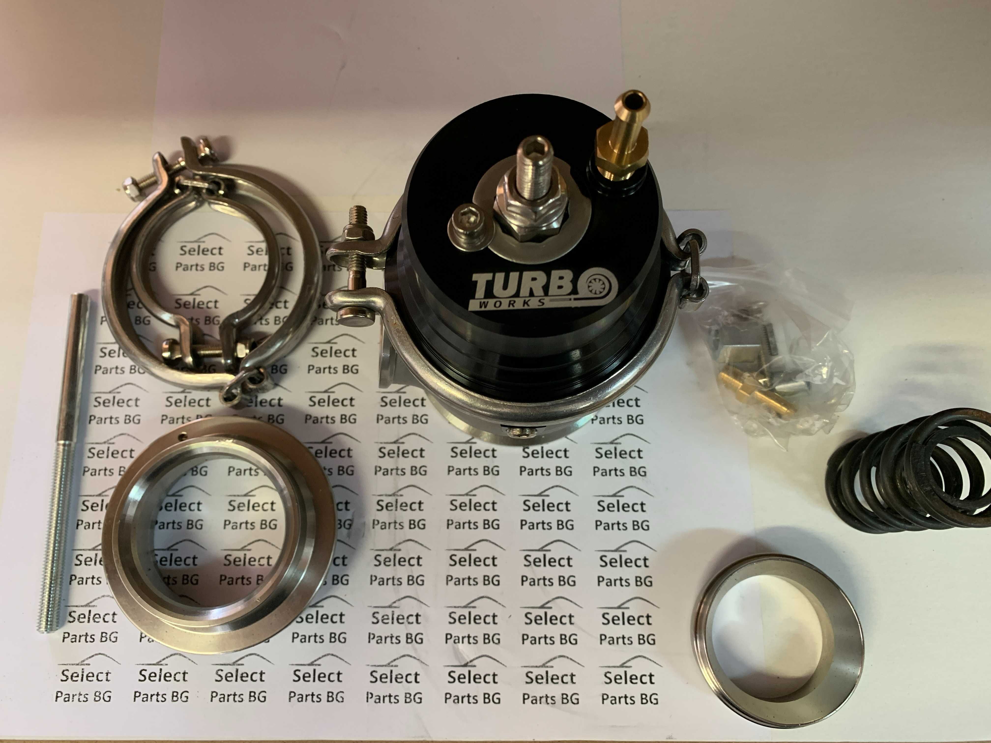 TurboWorks външен WasteGate Уейст гейт 60mm 1.6 Bar V-Band черен