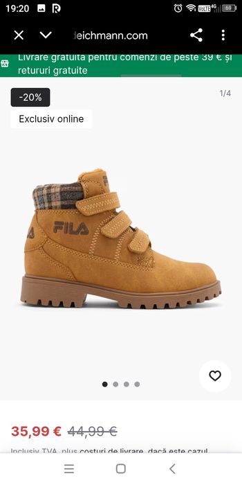 Ghete Fila și adidași Adidas