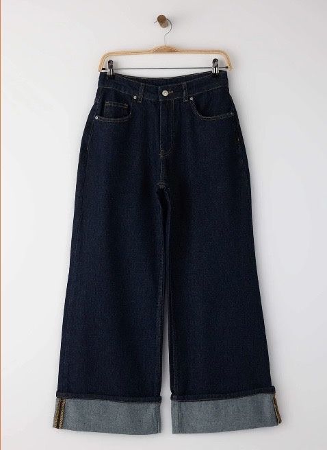 Дамски широки дънки