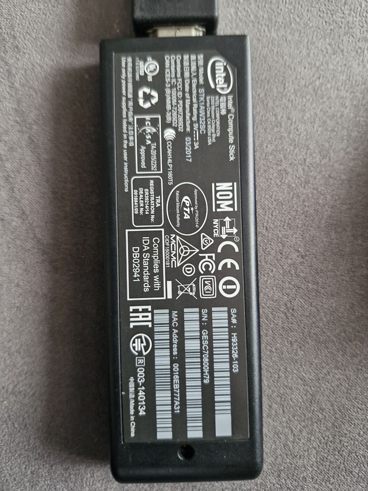 Мини ПК Intel computer stick STK1AW32SC