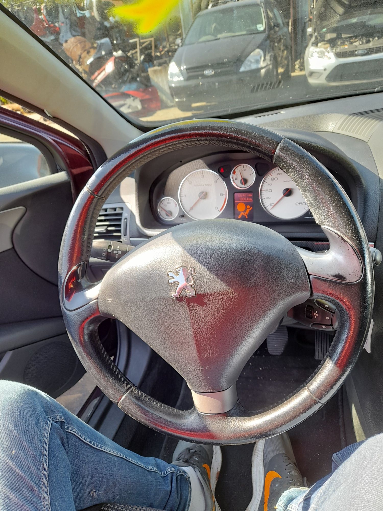 Volan piele + airbag Peugeot 407 / 407 SW
