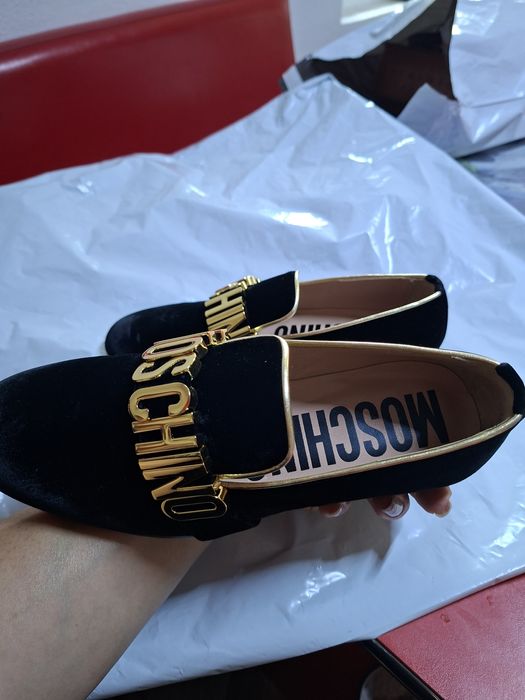 Papuci Negru MOSCHINO