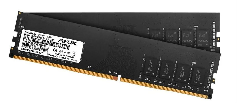Оперативная память DDR4 16GB AFOX AFLD416FS1P 16Gb