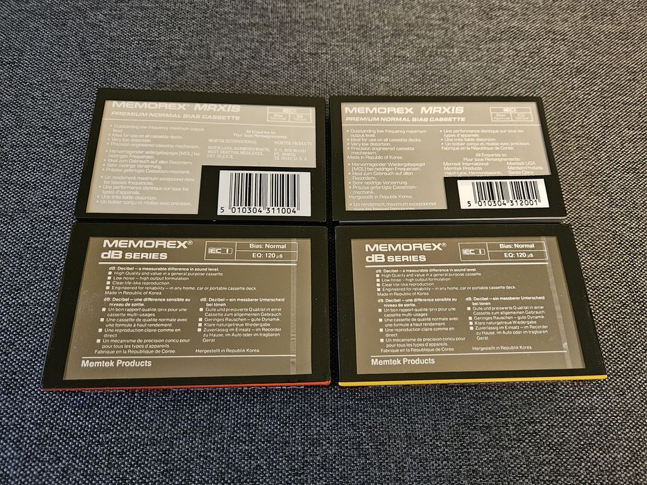 4 Casete Audio Memorex