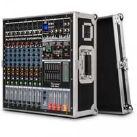 Mixer audio 12 canale cu amplificare 600W * 2