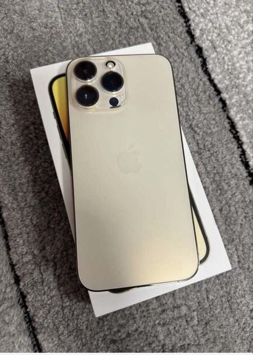 iPhone 14 ProMax 256Gb, Gold, full box, factura - impecabil