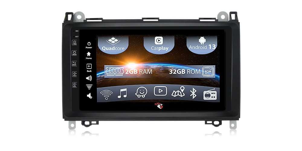 Navigatie Mercedes Sprinter A-B Class 2006+, Android 13, 9", 2+32GB