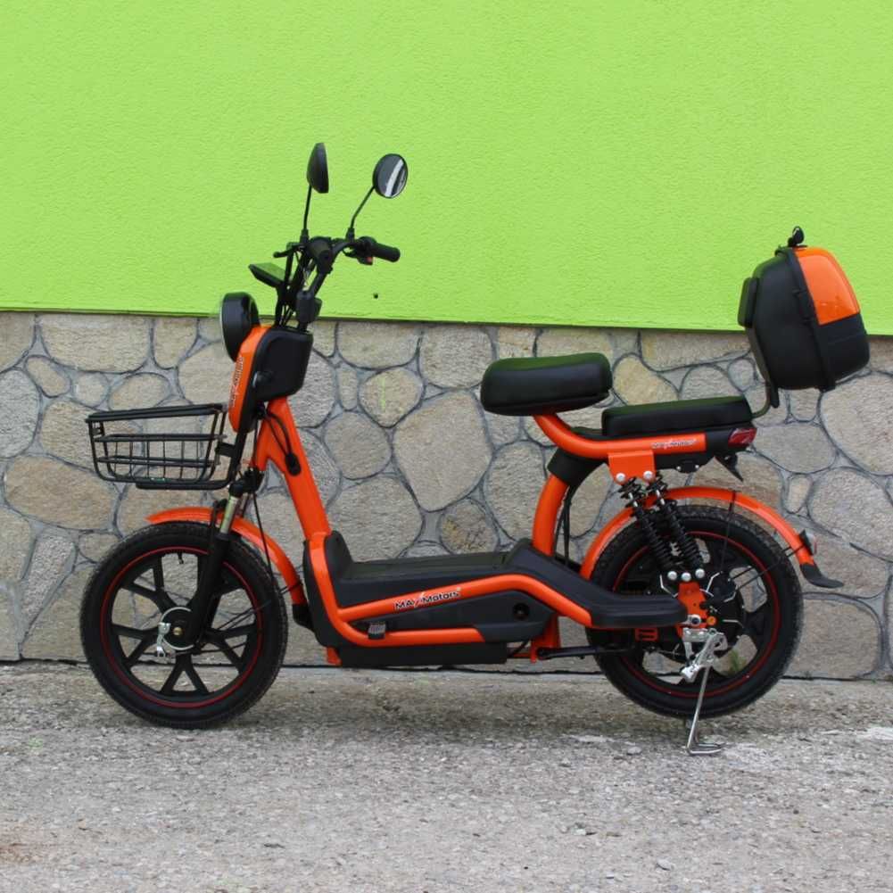 Електрически скутер с педали MaxMotors със 18″ гуми, 750W, 48V/20Ah