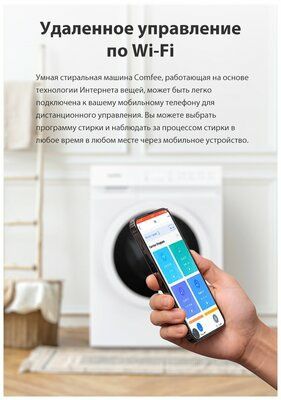 Стиральная машина c Wi-Fi, инверторным двигателем и функцией пара Comf