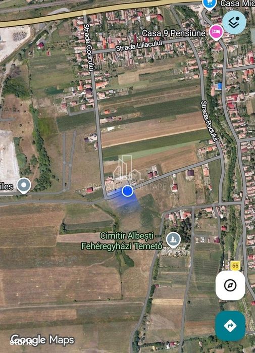 Teren 850 Mp, strada Podului, Albesti, Judet Mures