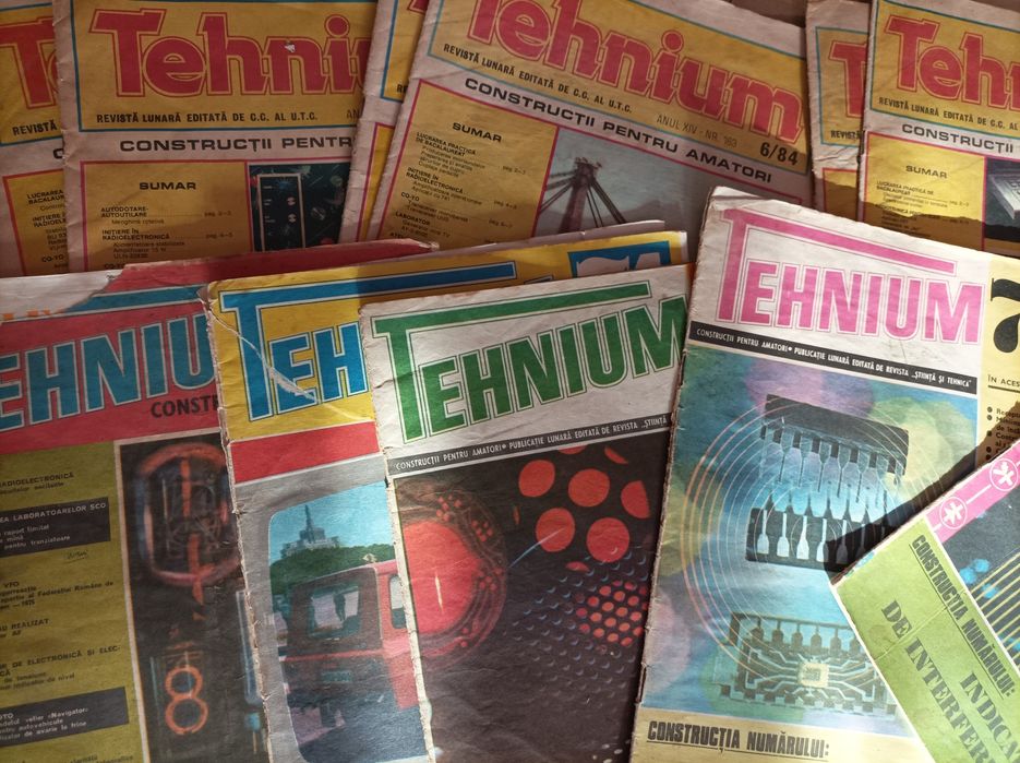 Lot reviste Tehnium anii "73-"87 și Reviste Magazin - anii "60-"80