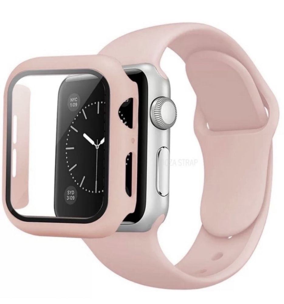 Curea Bratara cu Husa Direct, Compatibila Ceas Apple Watch Seria 1 - 9